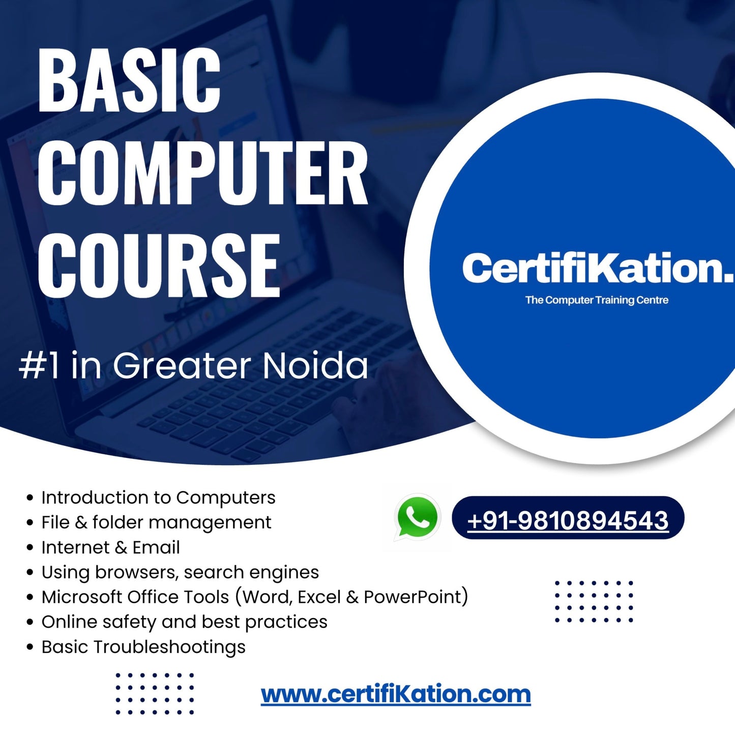 Basic Computer Course by CertifiKation.