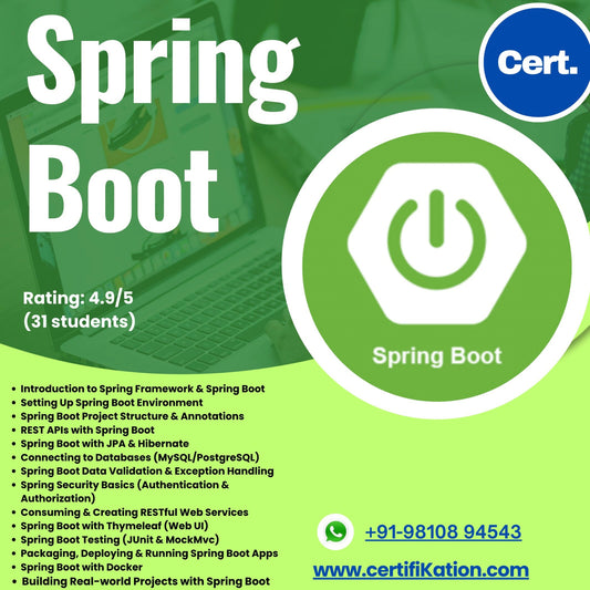 Spring Boot Bootcamp by CertifiKation.
